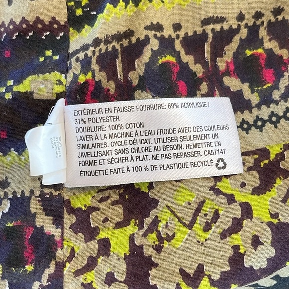 Mossimo Faux Fur Open Front Vest - Brown, Women’s Size S/P - Picture 6 of 8